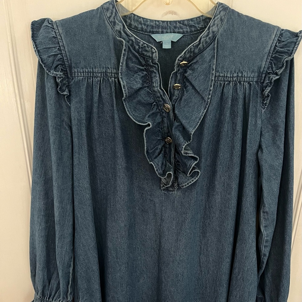 Draper James Indigo Denim Dress size S